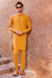 Toyobo Boski Yellow Color Shalwar Qameez