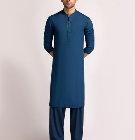 Sandal cotton Royal Blue Shalwar Qameez