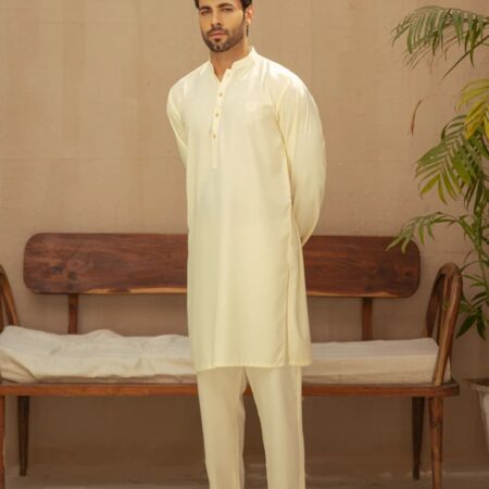 Toyobo Boski Cream Color Shalwar Qameez