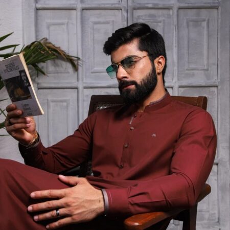 Business Class Red Color Wash & Wear